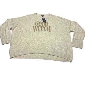 Vince Camuto Good Witch Crew Neck Women’s Sweater Size 2XL XXL Oatmeal NWT
